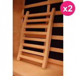 Set di 2 cartelle comfort per saune France Sauna