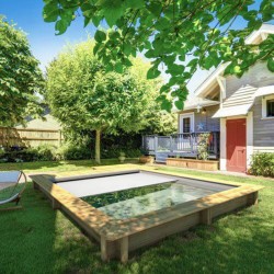 Piscine Urbaine Procopi en bois 420 x 350 x H 133 Couverture Automatique Coffre Fitration et Chauffage Piscine Urbaine Procopi en bois 420 x 350 x H 133 Couverture Automatique Coffre Fitration et Chauffage