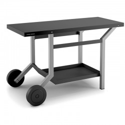 Rolling Table Steel nero e grigio chiaro per planchas Forge Adour