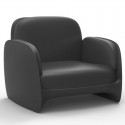 Fauteuil Vondom Lounge Pezzettina Anthracite Mat