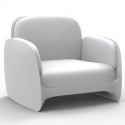 Armchair Vondom lounge Pezzettina white mat