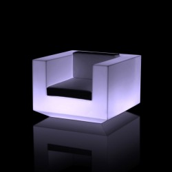 Vondom Vela weißer beleuchteter Sessel mit LED