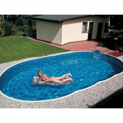 Oval Pool Azuro Luxe PoolMarina Freestanding or Buried 7.3x3.7x1.2