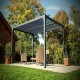 Pergola Bioklima Lames Orientables 11m2 und Windschutzscheibe Fassade 3.6m