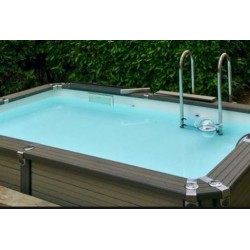 Piscina quadrada do Zodiac Azteck acima do solo 341 x 341 Piscina quadrada do Zodiac Azteck acima do solo 341 x 341