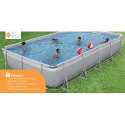 Kit EASY Freestanding Tubular Pool Complete 825 x 395 Liner Zodiac Type