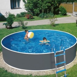 Swimming pool Azuro Round Graphite-white 360x120 with Filter