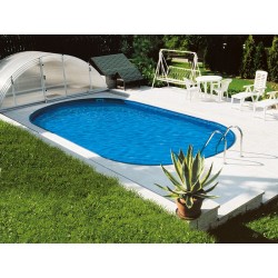 Piscina Oval Família Ibiza 600 Luxo Enterrado