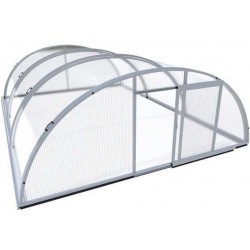 Pool shelter in Aluminum and Polycarbonate 514 x 1066 x 178