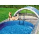 Pool-Schutz aus Aluminium und Polycarbonat 394 x 854 x 140