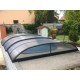 Pool shelter in Anthracite Aluminum and Polycarbonate 390 x 642 x 75