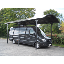 Carport Wohnmobil L7,60xH3,60m aus Aluminium und Habrita Polycarbonat