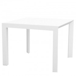 Table carré Frame Aluminium Vondom 100x100xH74 blanc