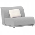 Centrale fauteuil Vondom design Suave in wit waterafstotende stof Iceberg 1037