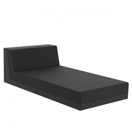 Salon de jardin Vondon lounge Pixel module divan Vondom tissu Silvertex noir