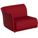 Sofa Sofa Vondom Design Suave gerade Stoff häuten rot Grenat 1046