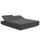 Bain de soleil Vondom Vela Daybed avec 2 dossiers inclinables structure anthracite avec coussin Silvertex