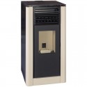 Pellet Stove Escalor 10Kw White Pearl Isabella