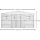 Habrita Solid Wood Garden Shelter 7.42 sqm with steel roof