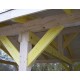 Pin-Carport Autoklaviert 15m2 mit HABRITA PVC-Abdeckung