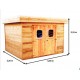 Wooden Garden Shed Dinan Habrita 20.64 m2 with Flat Roof