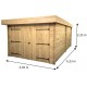 Holzgarage Habrita 21m2 Flachdach