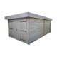 Wooden garage Habrita 21m2 Flat roof