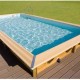 Pool Holz Ubbink Azura 400x750 H130 Liner Beige