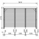 Lame orientabili bioclimatiche Pergola 11 m2 e demolitore laterale 3 m