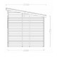 Garden shed Habrita solid wood 25,37 m2 with flat steel roof