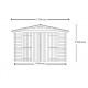 Garagem de madeira maciça Habrita 21m2 com pranchas 28mm
