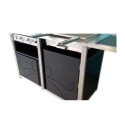Combined Barbecue and Plancha Tonio outdoor kitchen