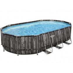 Tubular Pool Swing Oval Holz Design 610x366x120