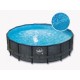 Piscina Elite Round Design ratán 488x122