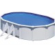 GRE Oval Pool White Fiji 500×300x120 with sand filter