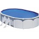 GRE Ovaal Zwembad Wit Fiji 500×300x120 met zandfilter
