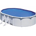 GRE Oval Pool White Fiji 610×375x120 mit Sandfilter