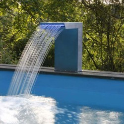 Cascata della piscina a LED diritta