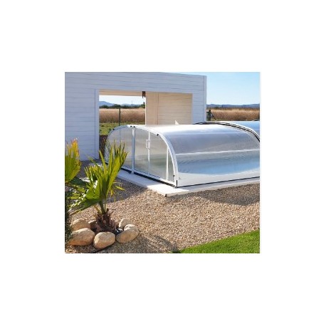 Pool Enclosure Low Telescopic Abrisol Tapia ready to install for pool 600 x 300