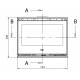 Inserto in legno Ferlux Panoramic 90 con 3 lati vetrati 18 kW