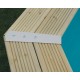 Piscina in legno Ubbink Azura 490x355 H130cm Fodera Blu