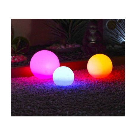 Lot de 3 Lampes Boule Lumineuse Flottante LED Ubbink