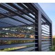 Pérgola bioclimática Habrita 10,8 m2 con ventilaciones móviles de aluminio lateral 3,6
