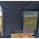 Bioclimatic pergola Habrita 10.8 m2 with movable aluminum vents side 3.6