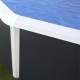 Bovengronds zwembad TOI Ibiza Compact ovaal 730x366x132 met complete antraciet kit