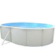 Piscina elevada TOI Mallorca ovalada 640x366xH120 con kit completo Blanco