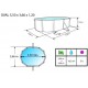 Piscina fuori terra TOI Mallorca ovale 550x366xH120 con kit completo Bianco
