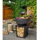 Santos CookKing Premium wood brazier with Plancha and Bonfire Support