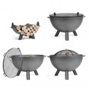 Brasero de jardín Kongo Cook King Premium 85cm con 4 accesorios