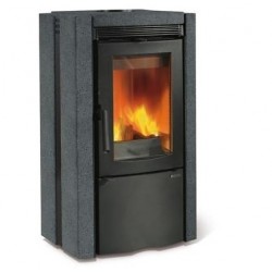 Estufa de leña Nordica Extraflame Ester BII 9.4kW piedra natural